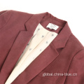  Ladies fashion woven blazer Factory